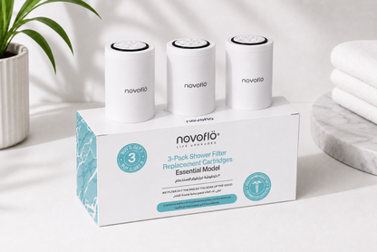 Novoflö Essential Filter Cartridges (3-Pack) | 9 Months of Uninterrupted Step Zero German Protection